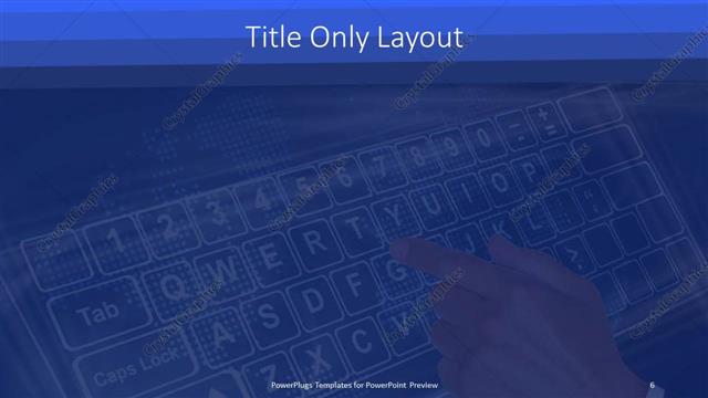 Title Only presentation slide layout