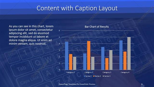 Content with Caption presentation slide layout