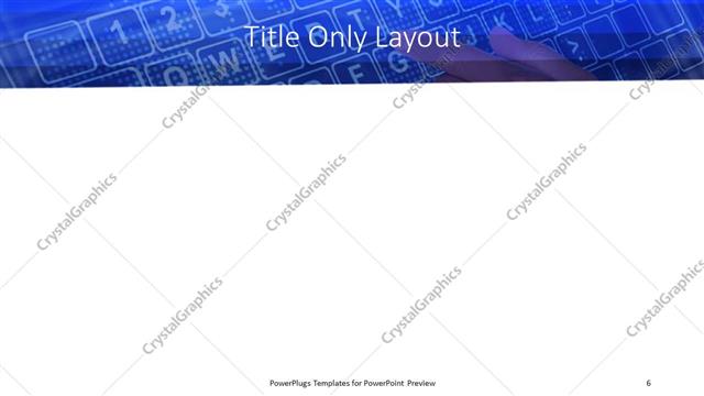 Title Only presentation slide layout