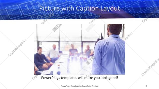 Picture with Caption presentation slide layout