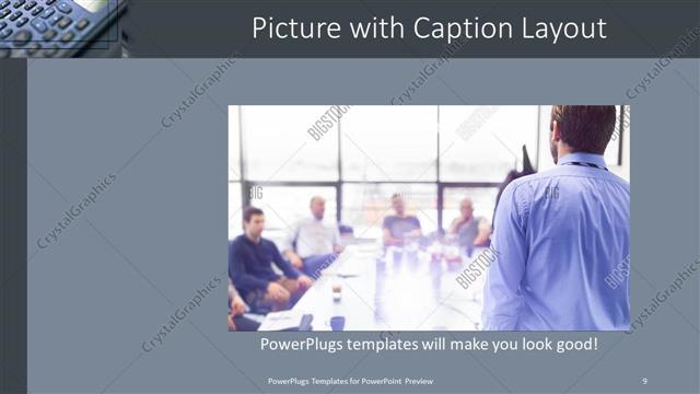 Picture with Caption presentation slide layout