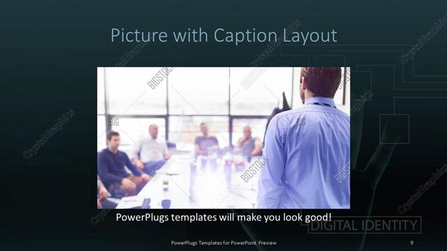 Picture with Caption presentation slide layout