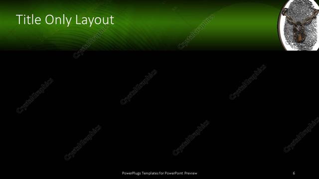 Title Only presentation slide layout