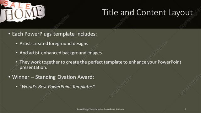 Title and Content presentation slide layout