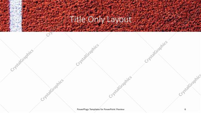 Title Only presentation slide layout