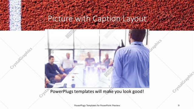 Picture with Caption presentation slide layout