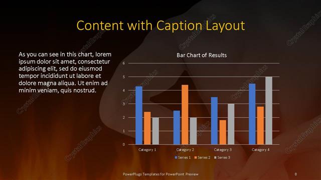 Content with Caption presentation slide layout