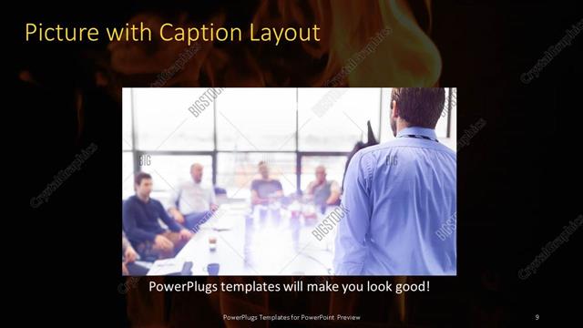 Picture with Caption presentation slide layout