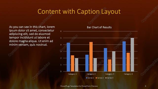 Content with Caption presentation slide layout