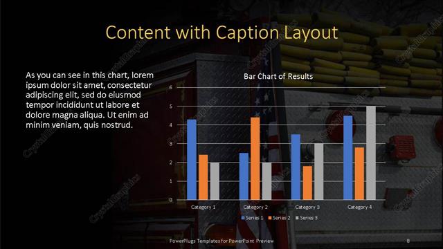 Content with Caption presentation slide layout