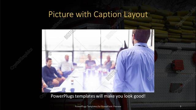 Picture with Caption presentation slide layout
