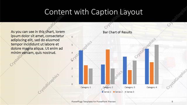 Content with Caption presentation slide layout