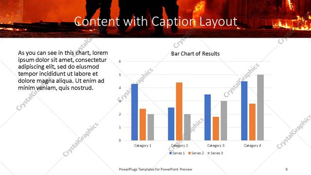 Content with Caption presentation slide layout