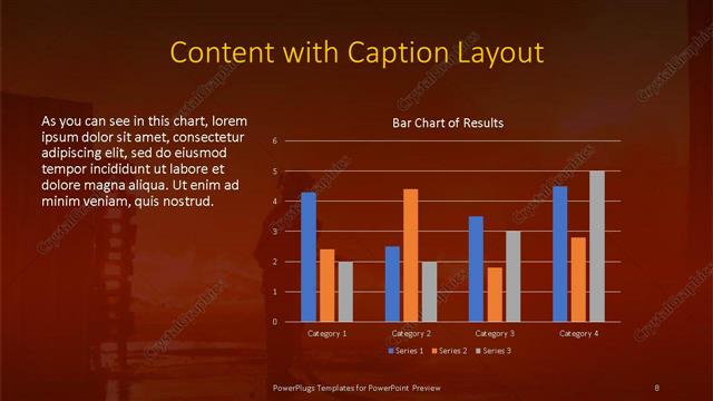 Content with Caption presentation slide layout