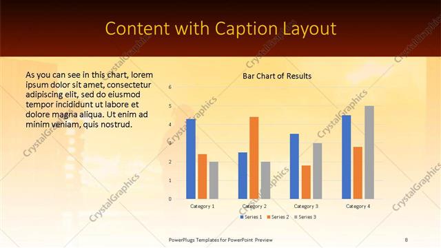 Content with Caption presentation slide layout