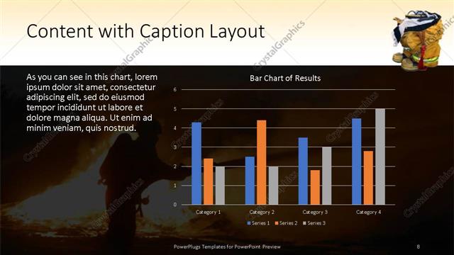 Content with Caption presentation slide layout