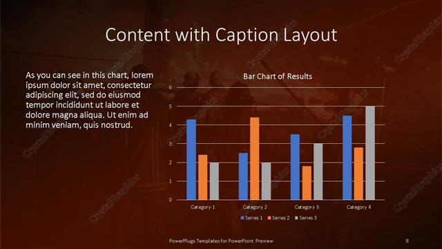 Content with Caption presentation slide layout