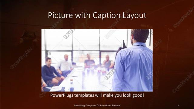 Picture with Caption presentation slide layout