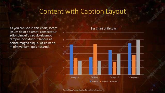 Content with Caption presentation slide layout