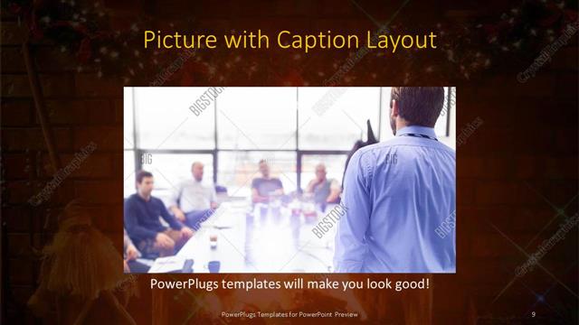 Picture with Caption presentation slide layout