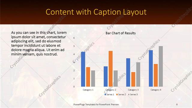 Content with Caption presentation slide layout