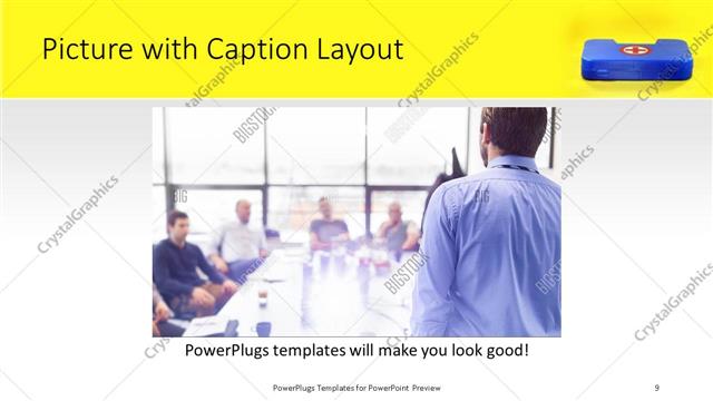 Picture with Caption presentation slide layout
