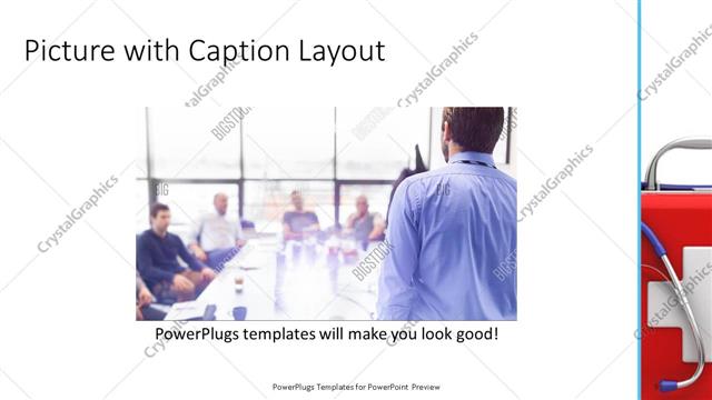 Picture with Caption presentation slide layout