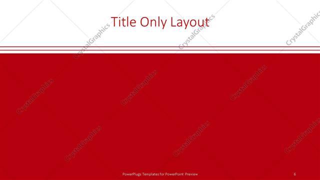 Title Only presentation slide layout