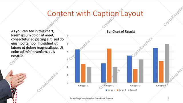 Content with Caption presentation slide layout