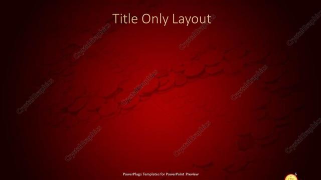 Title Only presentation slide layout