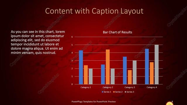 Content with Caption presentation slide layout