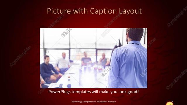 Picture with Caption presentation slide layout