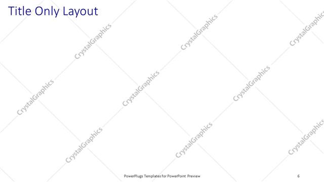 Title Only presentation slide layout