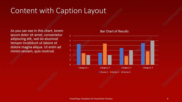 Content with Caption presentation slide layout