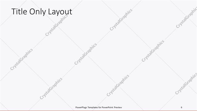 Title Only presentation slide layout