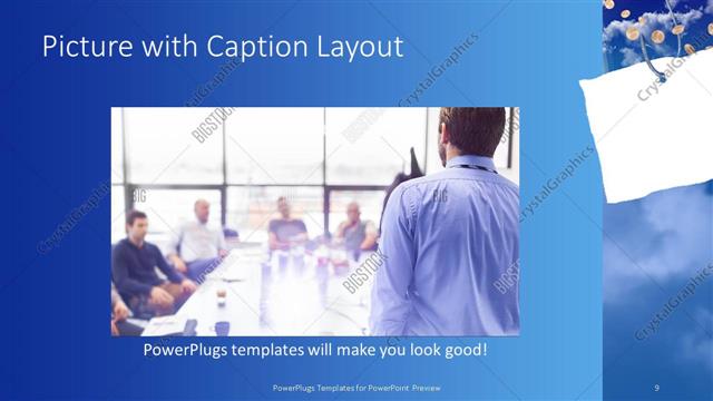 Picture with Caption presentation slide layout