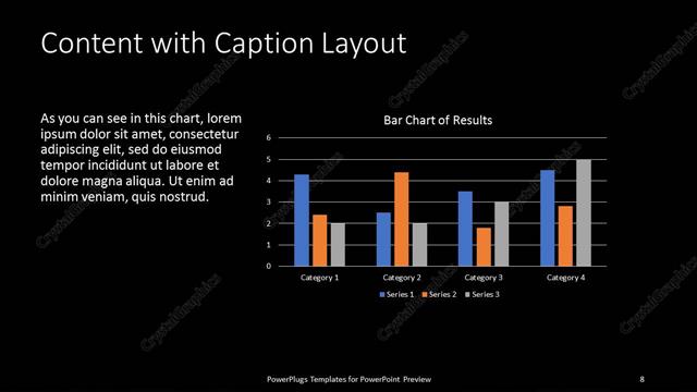 Content with Caption presentation slide layout
