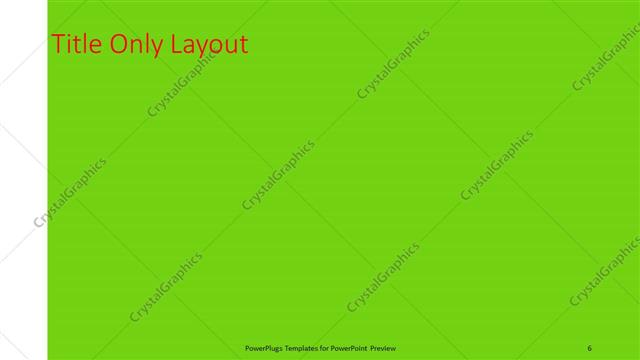 Title Only presentation slide layout