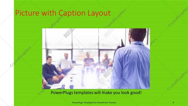 Picture with Caption presentation slide layout