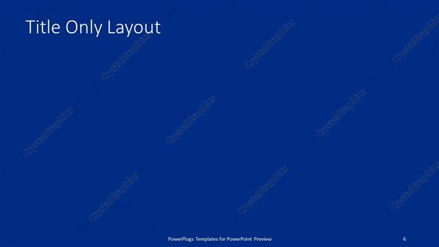Title Only presentation slide layout
