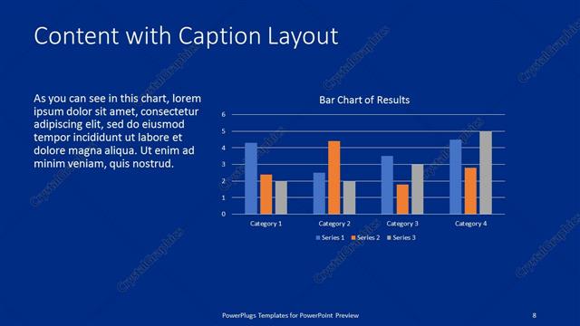 Content with Caption presentation slide layout
