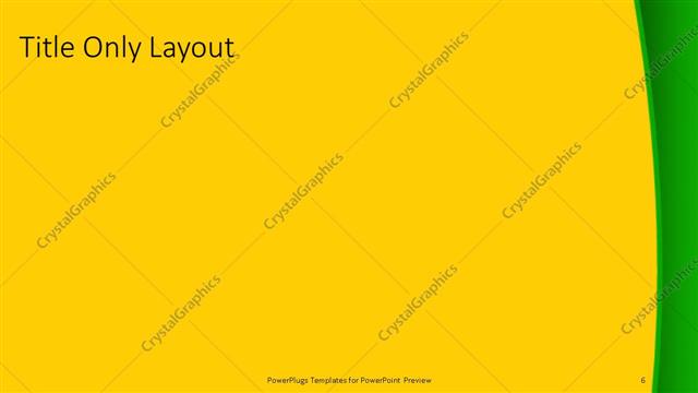 Title Only presentation slide layout