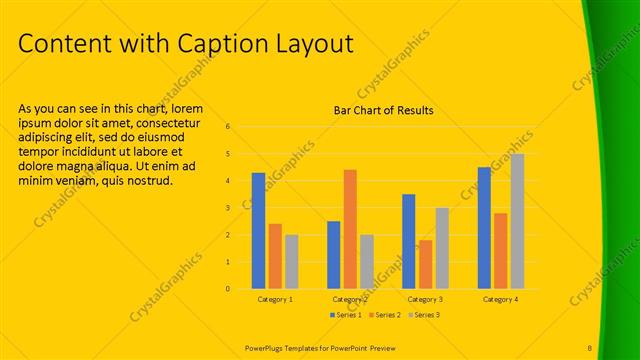 Content with Caption presentation slide layout