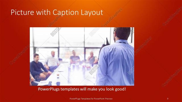 Picture with Caption presentation slide layout