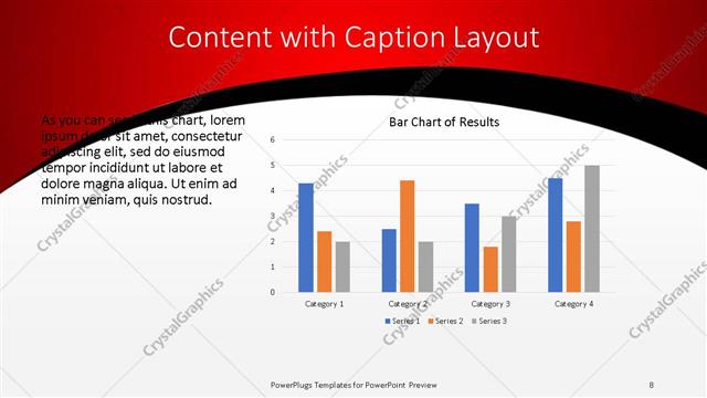 Content with Caption presentation slide layout