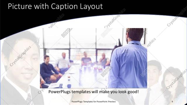 Picture with Caption presentation slide layout
