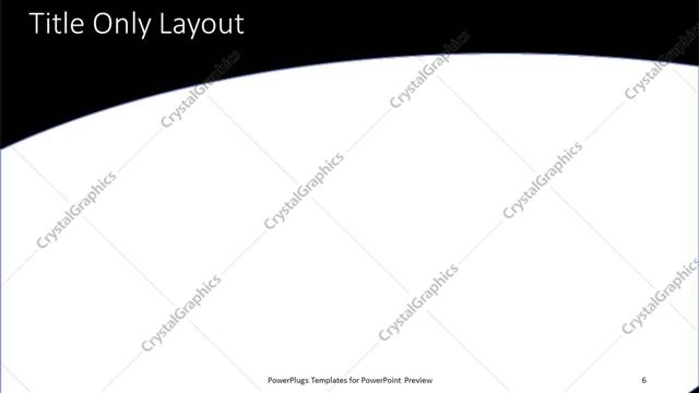 Title Only presentation slide layout