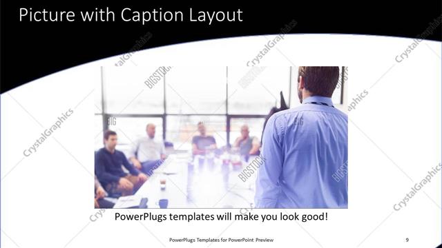 Picture with Caption presentation slide layout