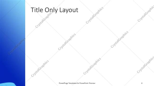 Title Only presentation slide layout