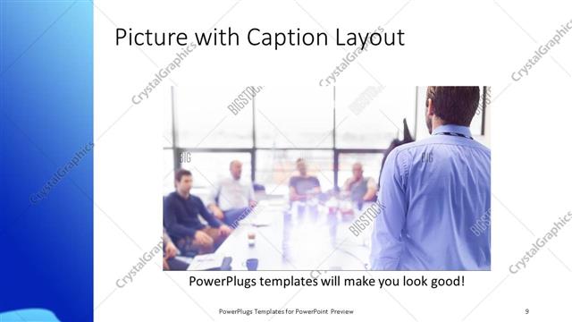 Picture with Caption presentation slide layout